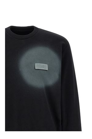 Felpa in cotone nero MM6 MAISON MARGIELA | SH0GU0037M25013900